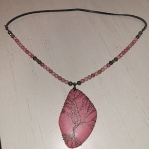 Rhodonite Tree of Life necklace.
